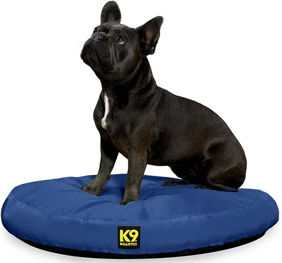K9 Ballistics Tough Round Nesting Pillow Dog Bed, S, Blue Quartz