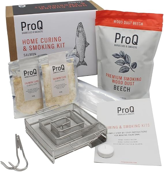 ProQ Cold Smoke Generator & Salmon Curing Kit - Cold Smoker & Curing Salt for Smoked Salmon - Make Your Own Salmon Kit