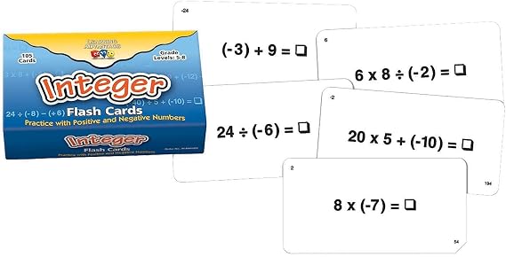 Learning Advantage Integer Flash Cards