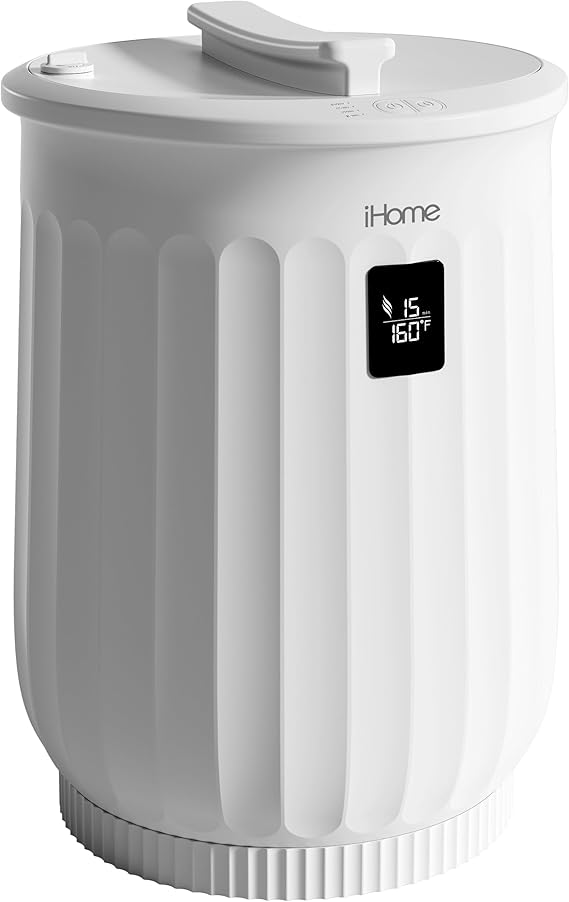iHome Luxury 20L Towel Warmer, Large Hot Towel Warmers for Bathroom, with Inner Fragrance Pad Holder, Great for Blankets and Spa and More