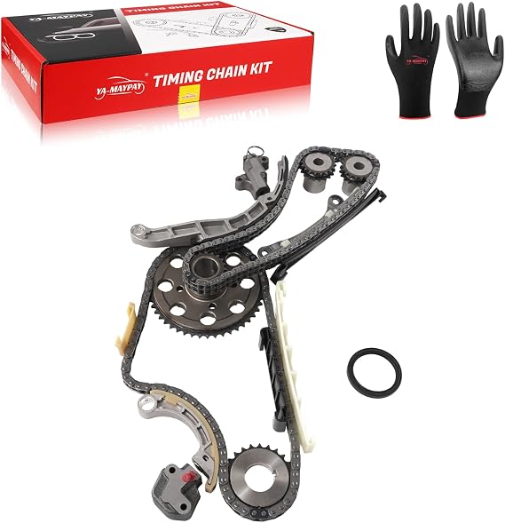 Timing Chain Kit Compatible with Nissan Diesel Pathfinder Navara NP300 Frontier Caravan NV350 Terra YD25DDTI 2.5T OE#13028-EB70A 13021-5X00A 13070-4KV0A