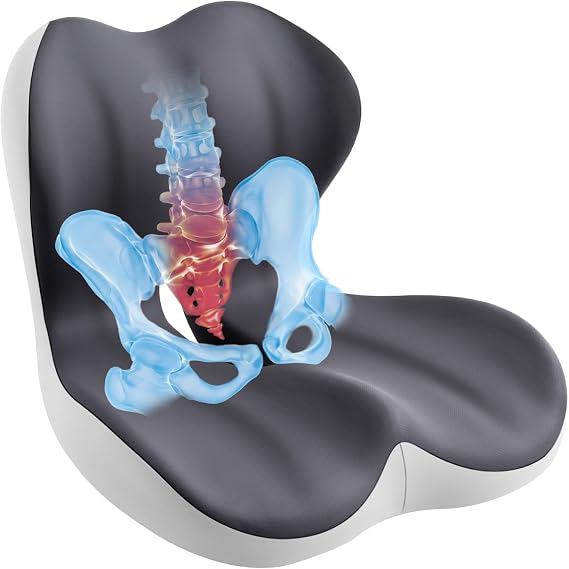 Seat Cushion & Back Support for Tailbone and Lower Back Relief