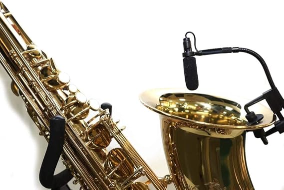 Instrument Condenser Microphone Universal Stand Clip for Saxophone Compatible for DPA4099 Microphone Clamp Suitable for BEHRINGER CB100