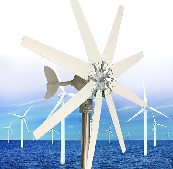 20000W Vertical Wind Turbines Generator Kit 12V 24V 48V 110V 220V Three-Phase with Controller, Suitable for Household and Industrial Energy Equipment(24V)