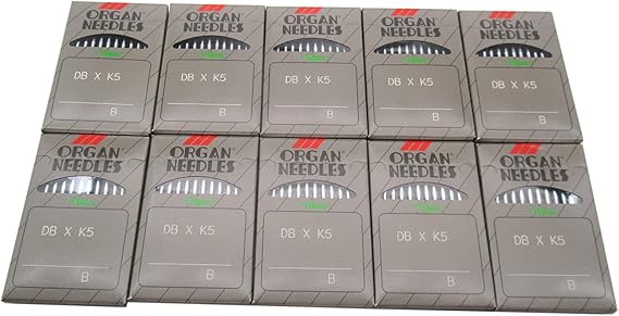 Organ Needle - 100 Organ DBXK5 Ball Point Needles Compatible with/Replacement for Tajima Brand Barudan Brand SWF Brand Industrial Embroidery Machines (75/11)