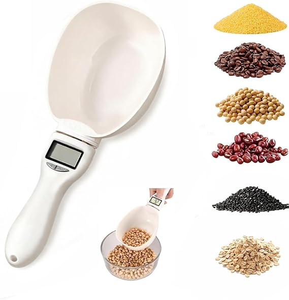 Digital Measuring Spoon Scale - High Precision Electric Measuring Spoon with Led Display, ABS Digital Food Scale Grams and Ounces, Removable Handle for Kitchen Gadgets & Daily Meals (1PC)