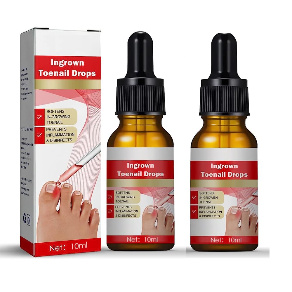 Nail Help Ingrown Toenail Correction Oil, Ingrown Toenail Drops, Toenail Softener for Easy Trimming
