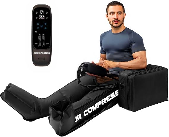 Air Compression Therapy System, Leg Massager for Pain and Circulation, Full Leg Recovery Boots Cordless Air Compression Boots, Fast Recovery Therapy for Athletes
