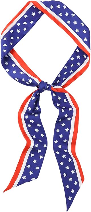 GERINLY Festival Neck Tie Chic Skinny Scarf Hairband Stylish Purse Scarfs Holiday Accessory