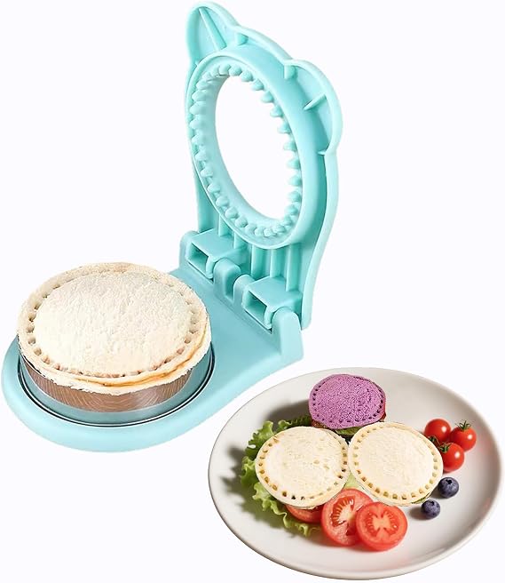Uncrustable Sandwich Cutter Sealer Maker, Crustless Design, for Kids Lunch | Meal Prep Essential Food Cutter Sealer, Perfect for PB&J, Lunch Box, Bento Box, Bread, Pies, Pancakes