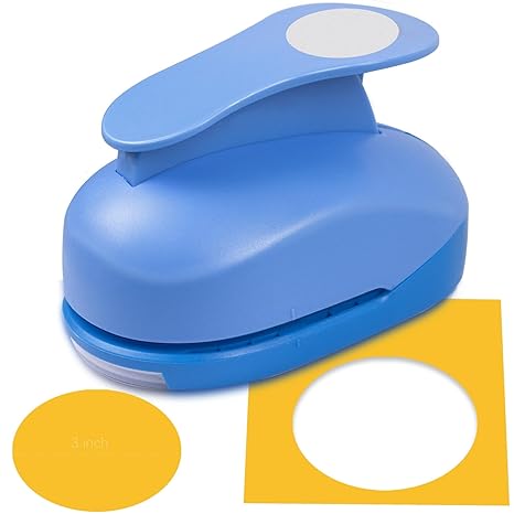 Circle Punch, Large Circle Hole Punch, 3 in Circles Cutter for Craft | Circle Punches for Paper Crafts, Circle Shaped Hole Punch, Circles Paper Punch for Scrapbooking, Precise & Smooth Cutting