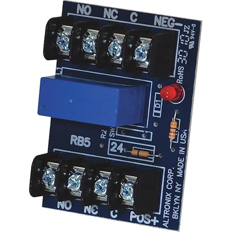 Altronix Relay Module 24VDC 40Ma DPDT, Relay, RB524-1 Each