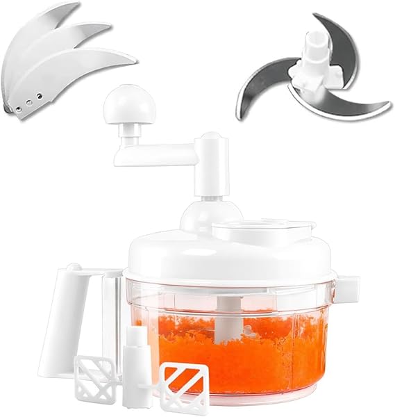 Manual Food Chopper - Vegetable Manual Quick Chopper, Easy-Clean Food Dicer, Suitable for Vegetables, Meat, Fruit, Nuts, Herbs, Onions, Salsa, and More - Multi-Function Manual Food Processor