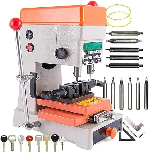 220V Vertical Key Cutting Machine, Automatic Key Duplicating Copy Machine for Door & Car Lock Keys
