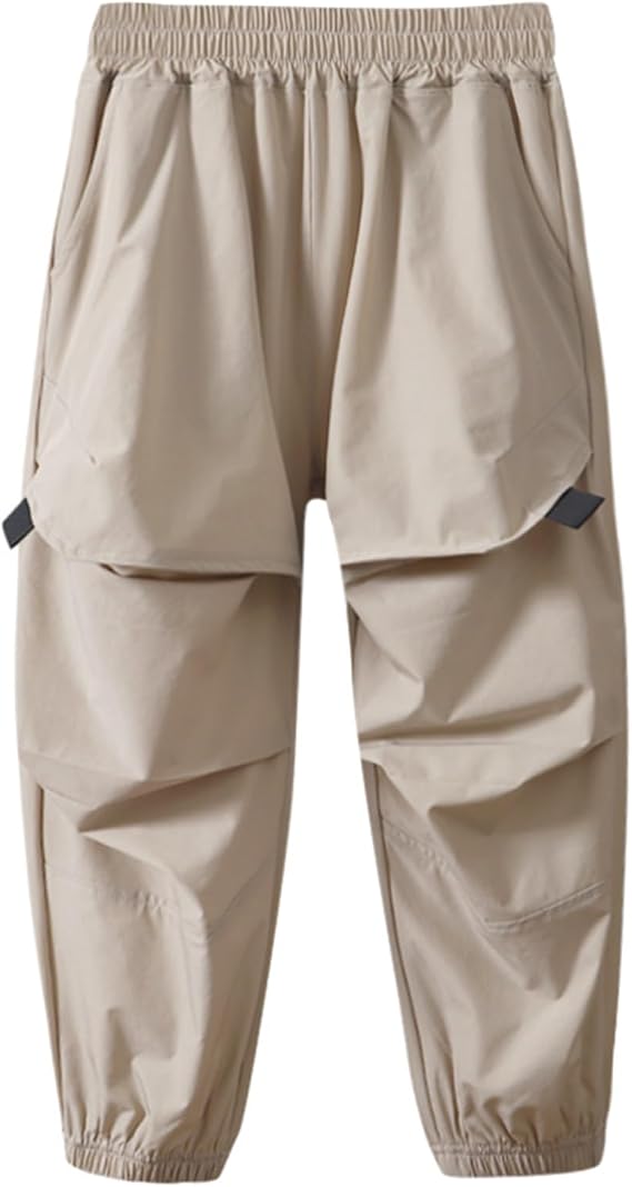 POBIDOBY Kids Pants Quick-Drying Casual Sweatpants Anti-Mosquito Trousers Spring Summer Autumn 4-14Y
