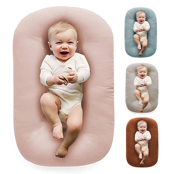 Baby Lounger 0-24 Months 100% Cotton Soft & Breathable(Pink)