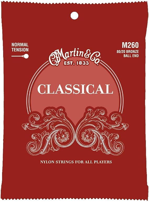 MARTIN Classical Guitar Strings (M260), 80/20 Bronze