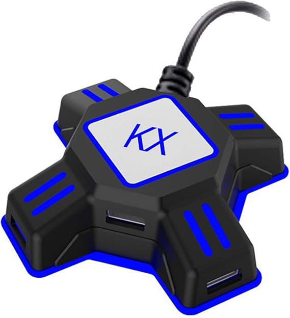 Controller Adapter - Strong Compatibility Gaming Mouse Keyboard Converter - KX USB Game Controller Converter Keyboard Mouse Adapter Compatible with Switch/Xbox/PS4/PS3