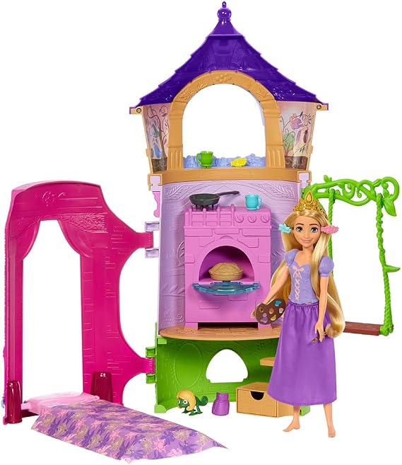 Mattel HLW30 Disney Disney / Disney Princess Rapunzel Play Set Dress Up Doll / Tower Includes House and Accessories Ages 3 and up Present