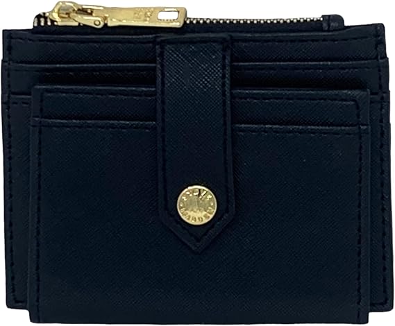 Steve Madden BHayden Wallet (Black/Gold Saffiano One Size)