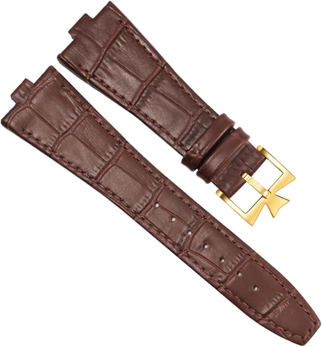 Genuine Leather Watchband For Vacheron Constantin OVERSEAS Series 4500V 5500V P47040 Stainless Steel Buckle 25 * 8 mm Men Watch Strap
