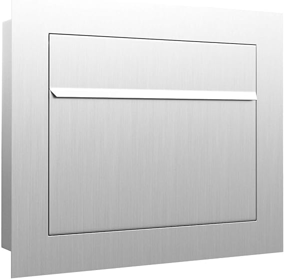 SORA by Bravios - Contemporary, Built-in Designer Mailbox in Stainless Steel