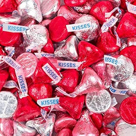 1 lb Valentine's Day Candy Kisses (Approx 100pcs)