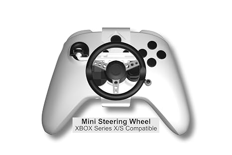 DRIFTwheel Mini Steering Wheel for XBOX - 3D Printed Controller Accessory - Increase Accuracy (XS-1000-A)