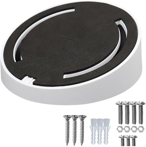 Angled Ceiling Mount Dome Camera, Indoor Angled Ceiling Mount Bracket Obliquity White ABS Plastic DS-1259ZJ Ceiling Mount Bracket (2-Pack)
