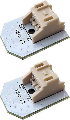 WR55X11132 2Pcs Refrigerator Light Replacement LED Compatible for GE Models GFE26GGKEBB GFE26GGKEWW GFE26GGKFBB GFE26GGKFWW GFE26GMKCES GFE26GMKDES GFE26GMKEES, No-Include Plastic Cover