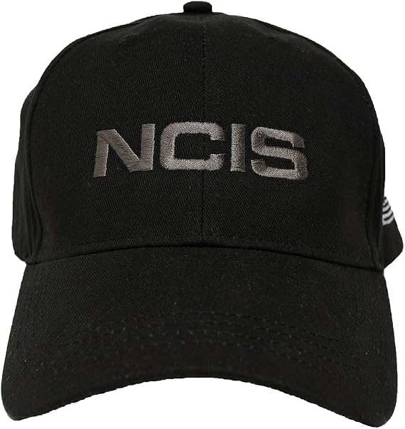 NCIS Special Agent Hat with Flag Official Cap of Agent Leroy Gibbs As Seen On Adjustable Embroidered Baseball Cap, Black