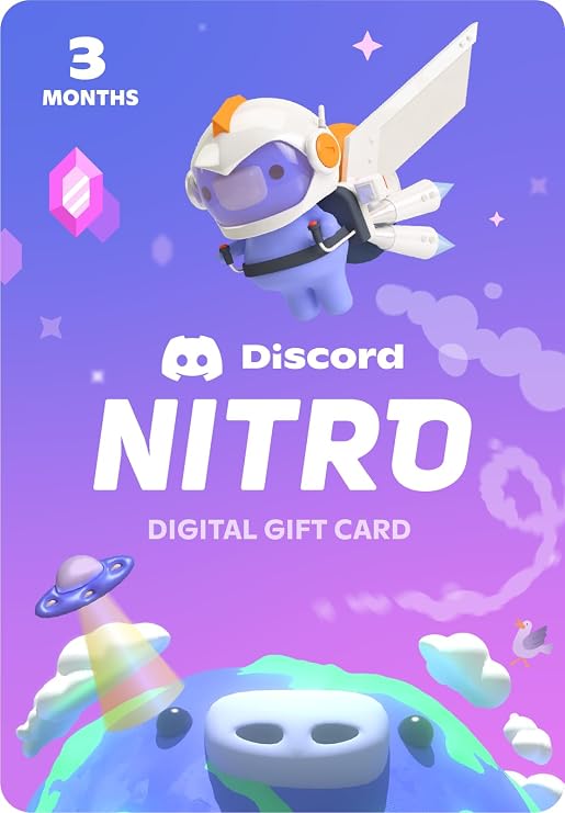 Discord Nitro 3-Month Standard | PC/Mac Code