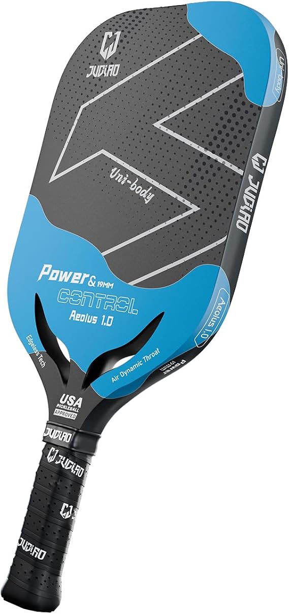 Pickleball Paddle - USAPA Approved Carbon Fiber Pickleball Racket 19MM Thermoformed Pickleball Paddle for Power & Control