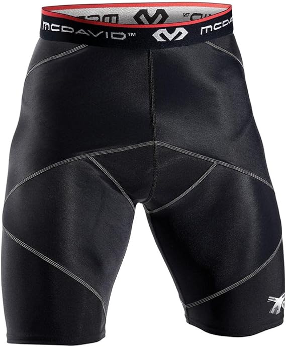 McDavid Compression Shorts, Thick Supportive Gym Shorts for Muscle Recovery. Cross Compression Short for Fitness.