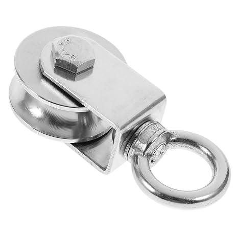 HOMSFOU Strong Load-Bearing Silent Operation Cable Rope Attachment Traction Pulley Wheel Steel Pulley Gymnasium Equipment