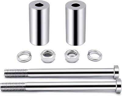 2 Inch Handlebar Risers Kit Compatible with Kawasaki Vulcan 800 900 1500 1600 2000 Classic Nomad Drifter - Chrome Billet Aluminum Bar Spacers for Improved Ergonomics