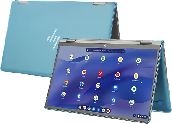mCover Hard Case Compatible ONLY for 2023~2024 14" HP Chromebook x360 14C-CD0000 Series Laptop Computers (NOT Fitting Any Other HP Chromebook & Windows laptops) - Aqua