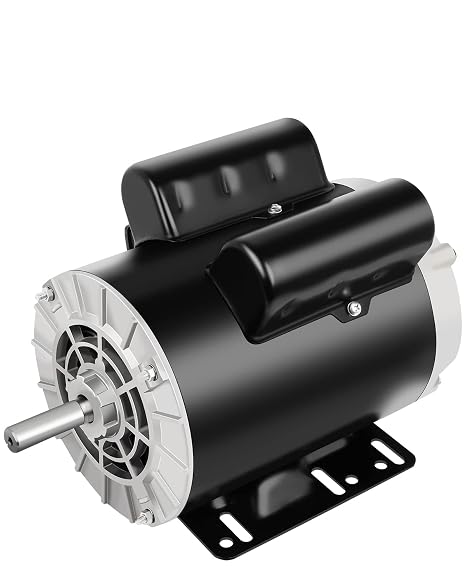 Electric Motor 2HP, Air Compressor Motor, 3450RPM General Purpose Motor, Single Phase Motor 115/230V 5/8" Shaft Diameter CW/CCW ODP 60HZ