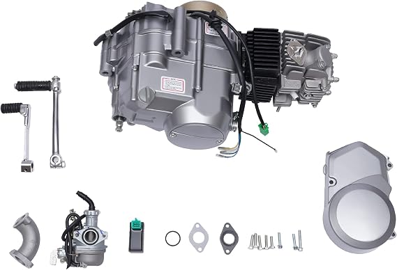 125cc 4 Stroke Engine Motor, Pit Dirt Bike Motorcycle ATV Quad Engine With CDI & 4-Speed Manual Clutch, Single Cylinder Bike Engine Motor Complete Kit For Honda HONDA CRF50 CRF70 XR50 CT70 CT90 CT110