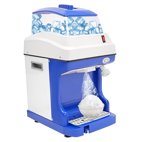 5L Commercial Ice Crusher, Automatic Electric Shaved Ice Machine, Snow Cone Maker, Tabletop Ice Maker with Aluminum Alloy Blade Tabletop for Home and Commercial Use