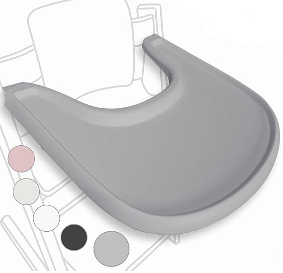 High Chair Tray for Stokke Tripp Trapp V2+ Matte, Gray