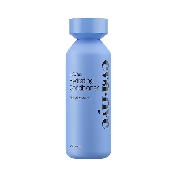 Eva NYC Hyaluronic Acid Hydrating Conditioner - Adds Moisture, Softness and Shine - Deep Conditioner for Dry Hair - 48 Hour Hydration - Restore Moisture for All Hair Types - Jasmine Scent - 10 fl oz