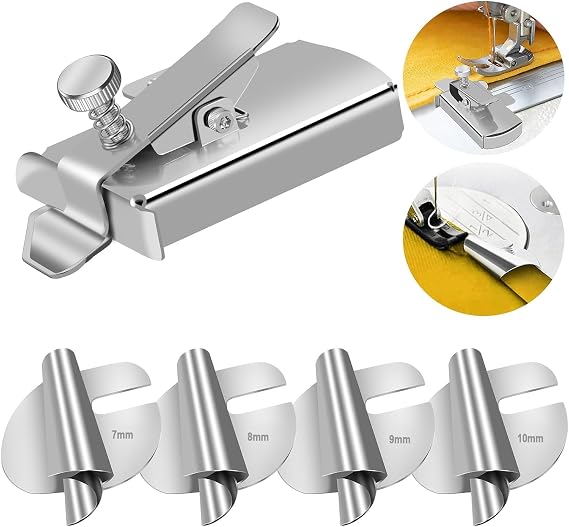 TIGARI Magnetic Seam Guide for Sewing Machine, Sewing Rolled Hemmer Foot 3/4/5/6/7/8/9/10mm, Sewing Supplies Accessories