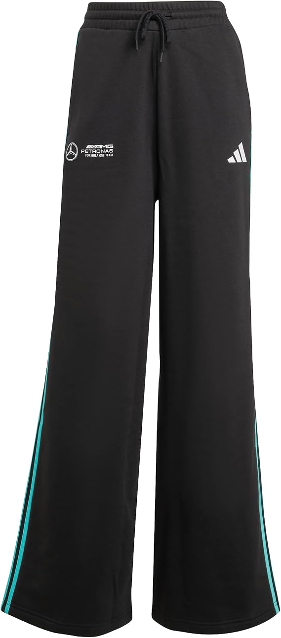 adidas Women's Mercedes - AMG Petronas Formula 1 Team Pants, Black/White, X-Large