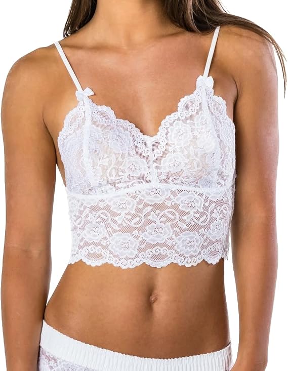 Foxers Lace Camisole Soft Non Stretch Straps Stylish and Beautiful Nightie for Ladies Women and Girls
