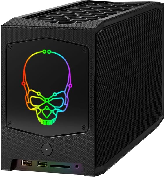 Intel 2022 NUC 11 Extreme Mini PC 8-Core i7-11700B 16GB DDR4 1TB SSD NVIDIA GeForce RTX 3060 12GB GDDR6 WiFi 6E RJ-45 HDMI DP 2xThunderbolt 4 RGB Lighting Win 11 Pro w/RE 32GB USB