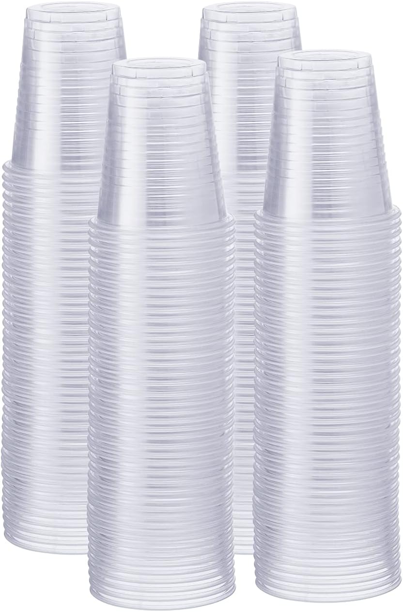 Comfy Package GUSTO [5oz.- 500 Count] Clear Plastic Cups Disposable Drinking Cups for Parties, Events, Everyday Use – Crystal Clear, BPA-Free, Durable Polypropylene - Formerly