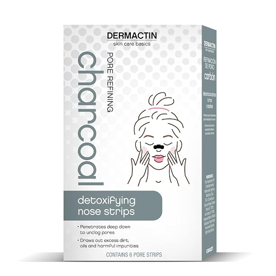 Dermactin Pore Refining Charcoal Nose Strips 6-Count