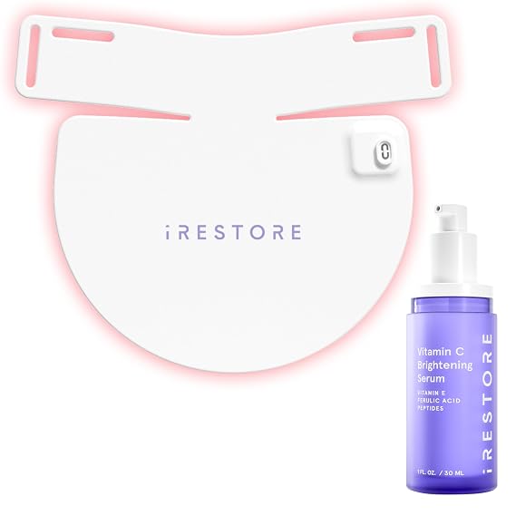 iRestore Firm and Bright Bundle : LED Neck and Mask + Vitamin C Serum