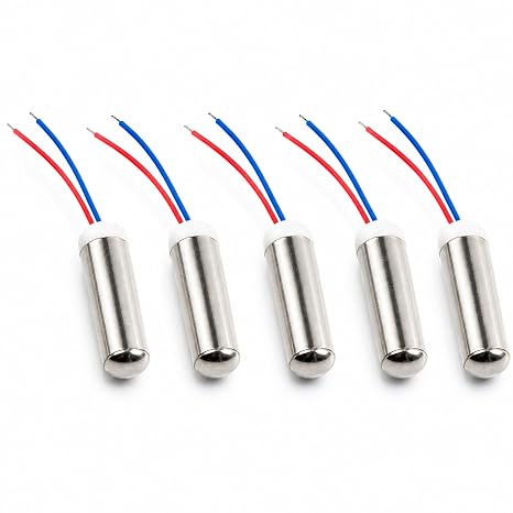 Vibration motor 5pcs 14500rpm waterproof cylindrical coreless microvibration motor for massagers